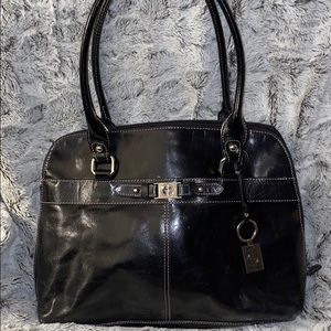 Gianibernini geniune leather tote bag medium size